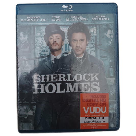 Sherlock Holmes - Blu-ray, 2009 Action Mystery, Robert Downey Jr., Guy Ritchie
