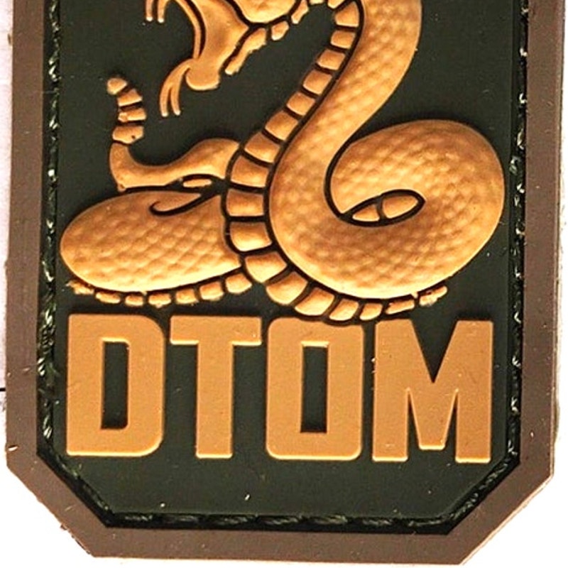 Monkey DTOM PVC Morale Patch – MultiCam OCP – Hook Back – 2" × 1‑1/2"