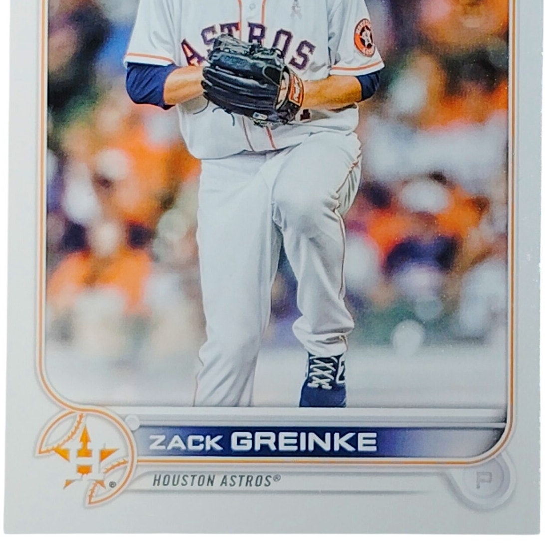 2022 Topps #51 Zack Greinke Houston Astros Pitcher - VG/EX