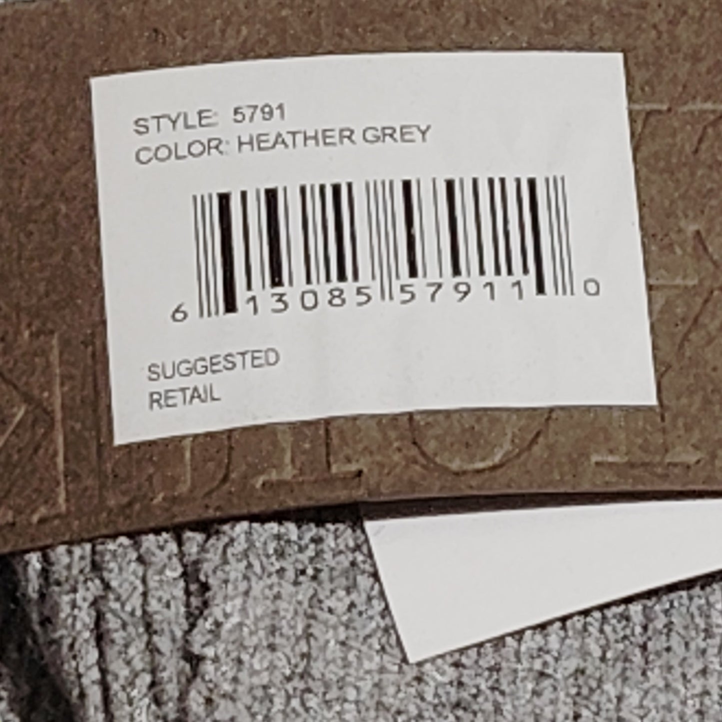 Modena Pocket Scarf – Heather Gray Style 5791, Soft Knit with Dual Pockets, 84"L