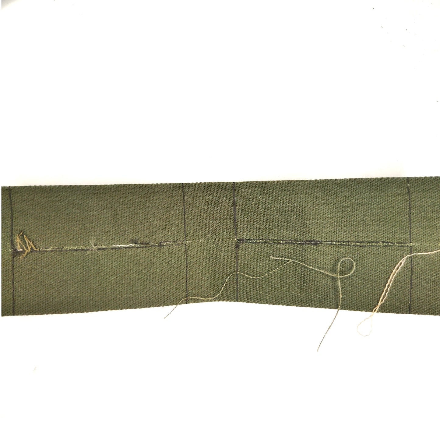 US Army 1st Lieutenant Rank Patch Strip – ODG Black Sew-On Folded Twill