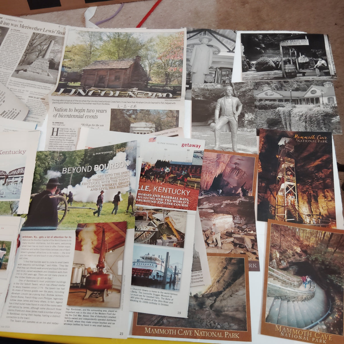 2007 KY TN Travel Ephemera Lot - Kentucky & Tennessee Guides & Brochures