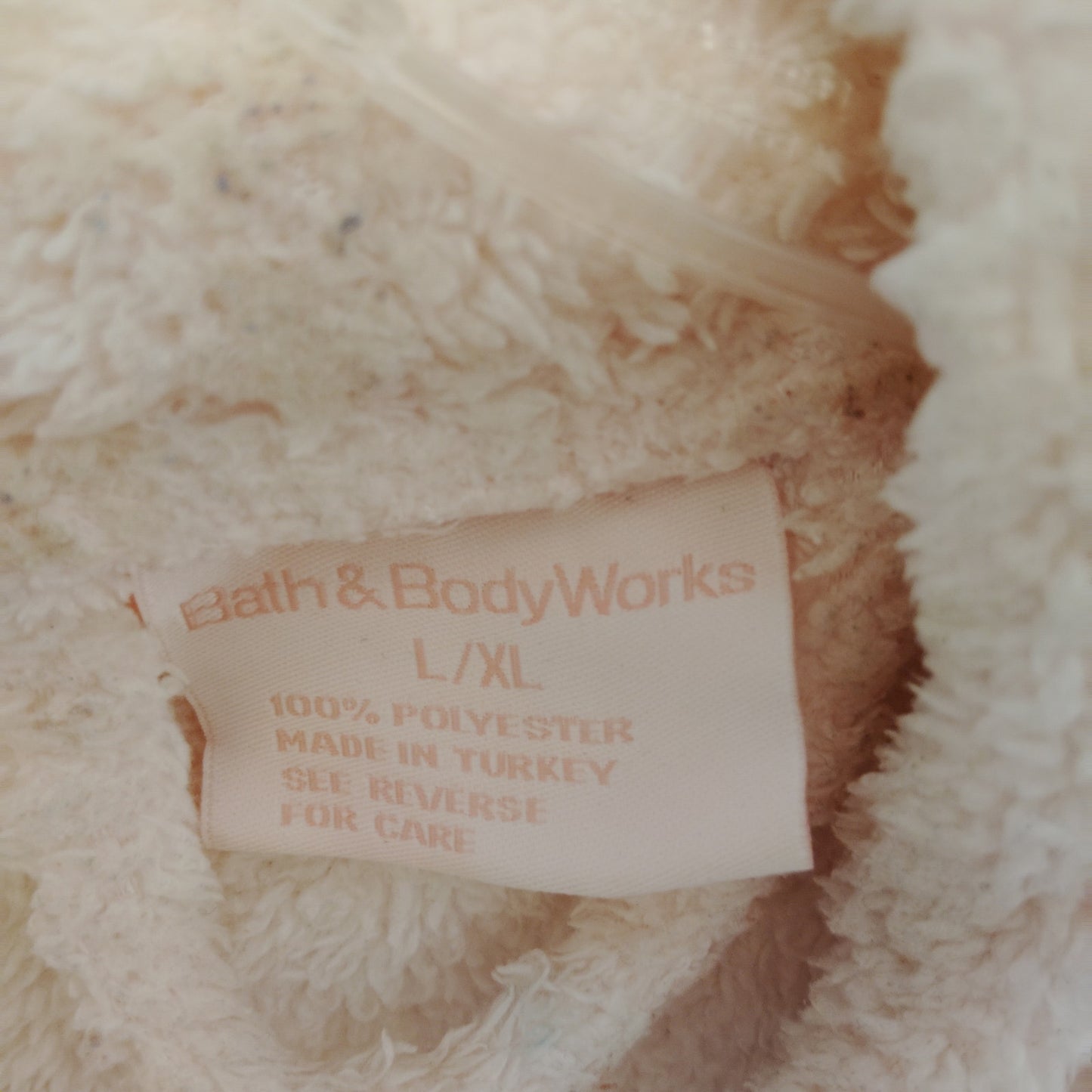 Bath & Body Works Pink Plush Robe L/XL Cozy Loungewear VTG Shawl Collar Fuzzy
