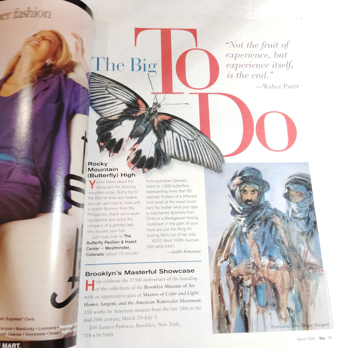 Delta Sky In-Flight Magazine - March 1998 - Charleston & Travel
