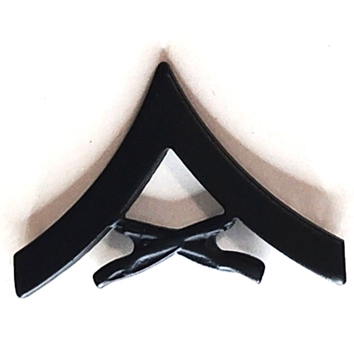 USMC Lance Corporal LCpl Rank Insignia Novelty Pins Subdued Black 7/8" × 5/8"