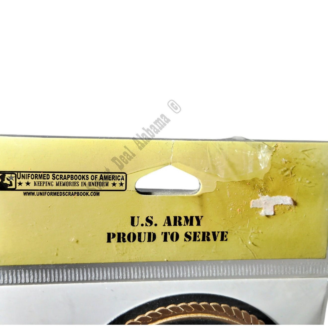 U.S. Army Proud to Serve Die Cut, 3D, Stick-On -Uniformed Scrapbooks of America
