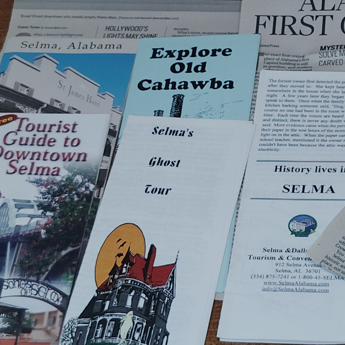 Selma, AL 2007 Historic Travel Ephemera Lot - Brochures & Newspaper Clippings