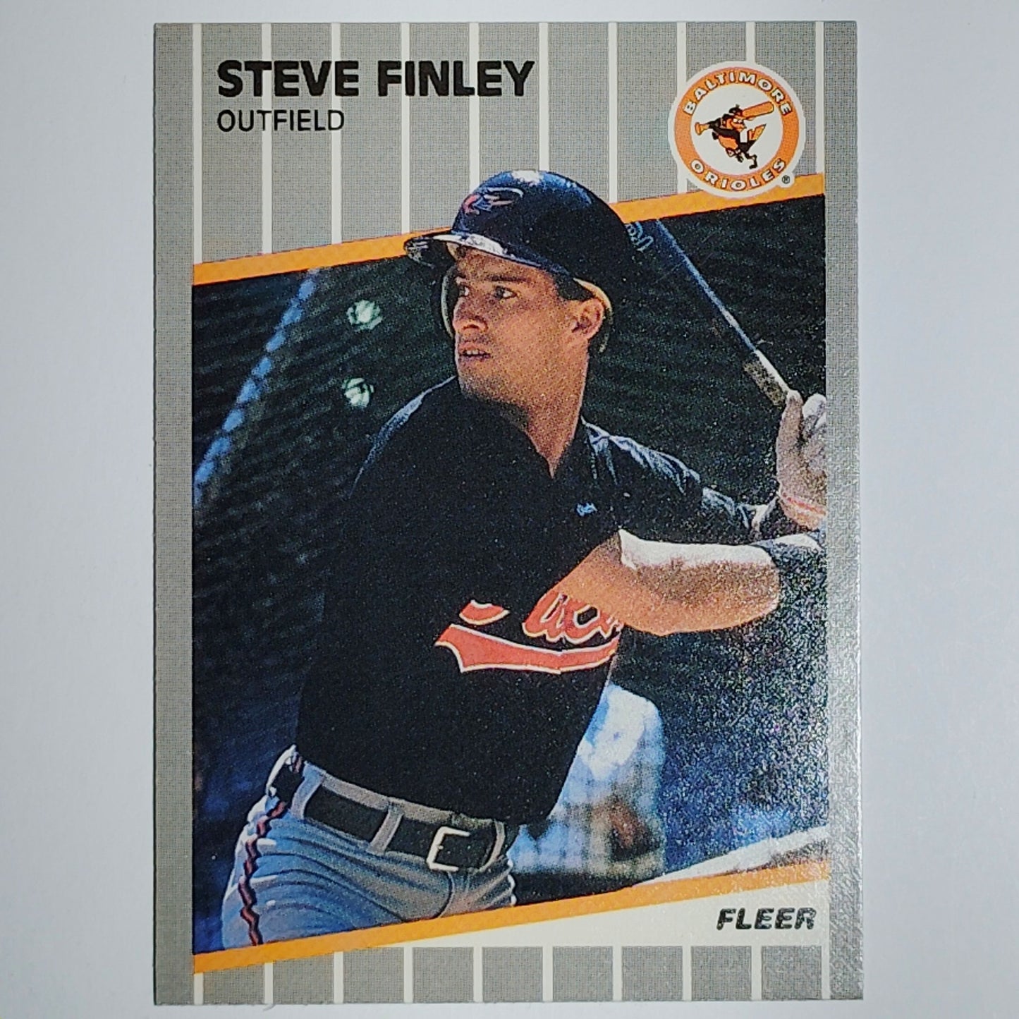 1989 Fleer Update Steve Finley #U-3 Baltimore Orioles Rookie RC - Outfield VG/EX