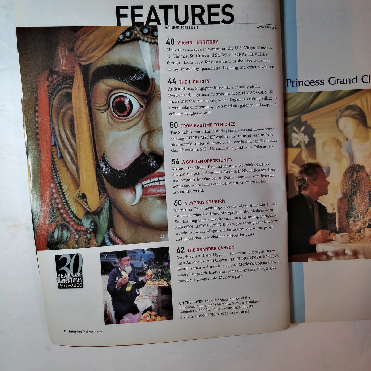 Adventures Magazine Nov/Dec 2000 The New South Vintage Travel Back Issue