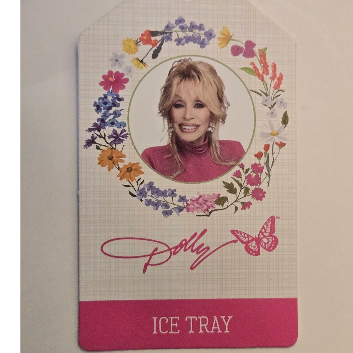 Dolly Parton Butterfly Silicone Ice Cube Tray - Purple, Flexible Mold