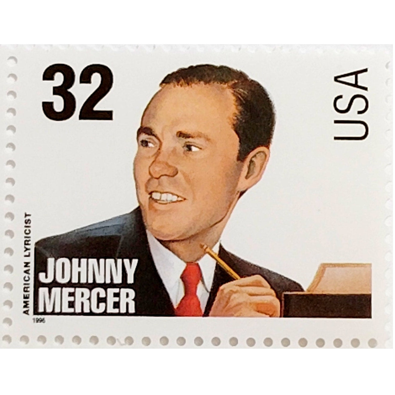 Block of 4 – 1996 USA 32¢ Songwriters MNH Scott 3101–3104