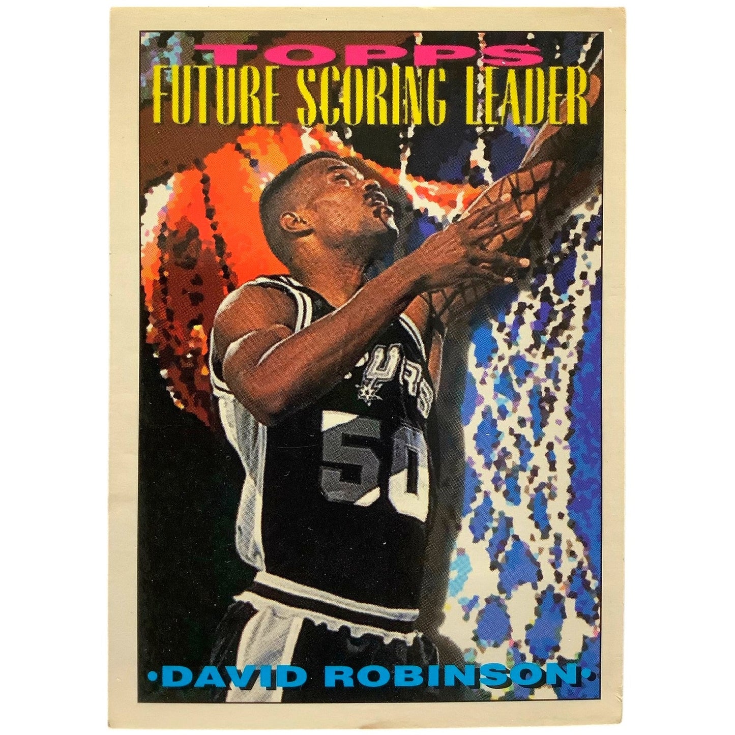 David Robinson, Spurs, 1994 Topps "Future Scoring Leader" NBA Card 387, EXC