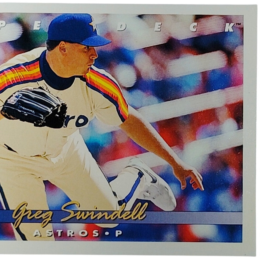 1993 Upper Deck Greg Swindell #695 Houston Astros Pitcher Action Shot - VG/EX