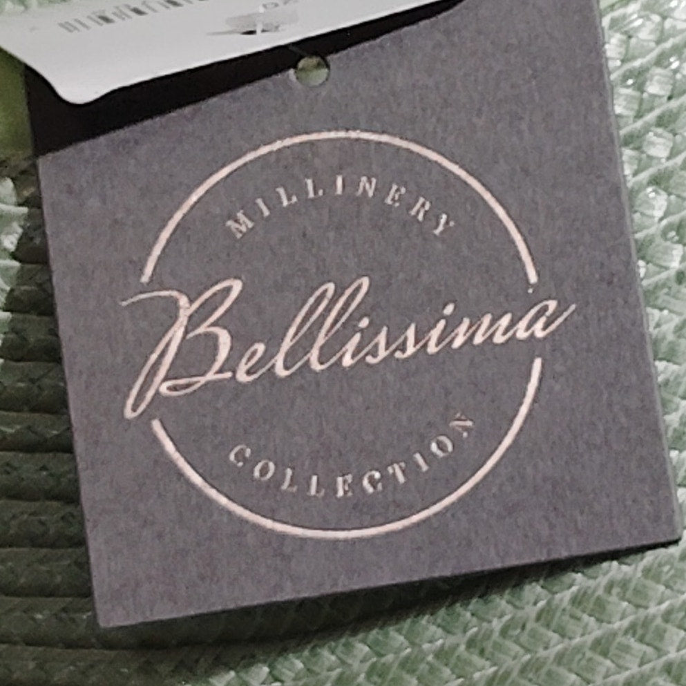 Bellissima Women’s Mint Derby Dress Hat, OS, Polypropylene, Needs Reshaping, NWT