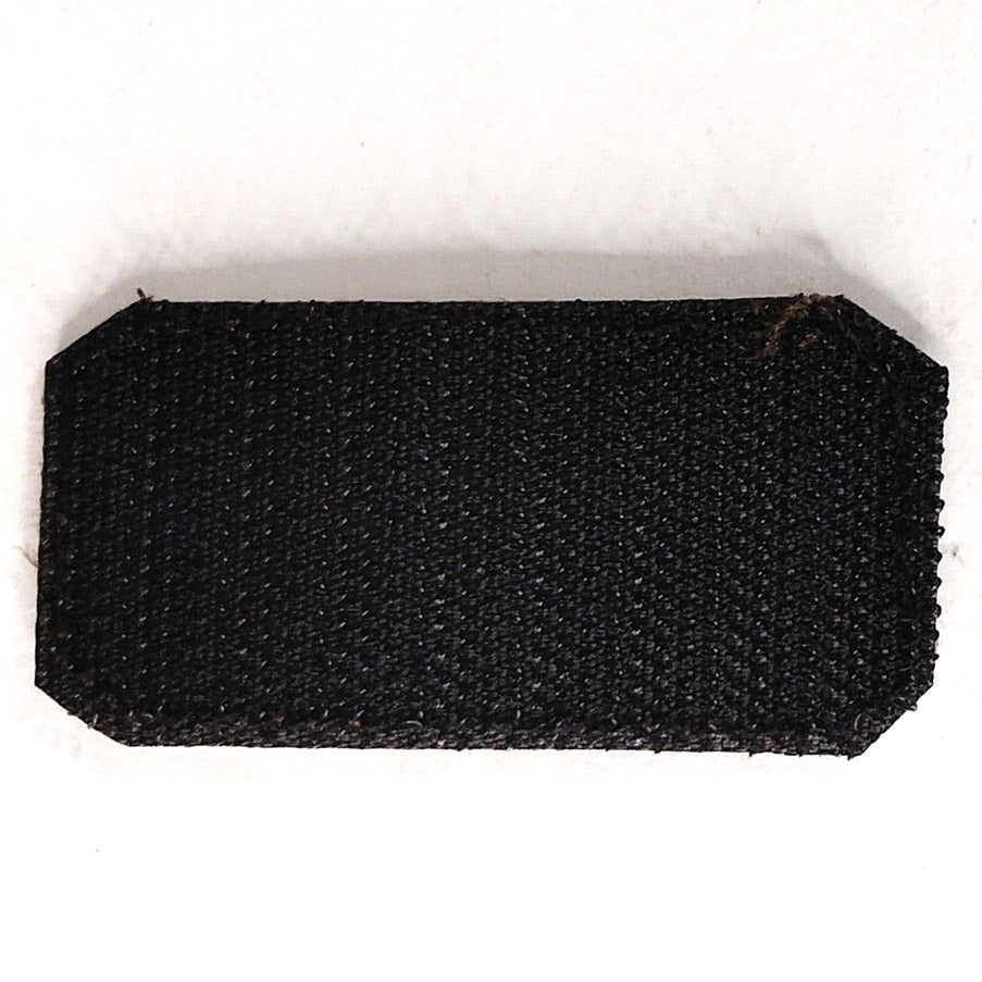 O- NEG Blood Type Patch Brown on Tan 2" × 1" Hook‑Back