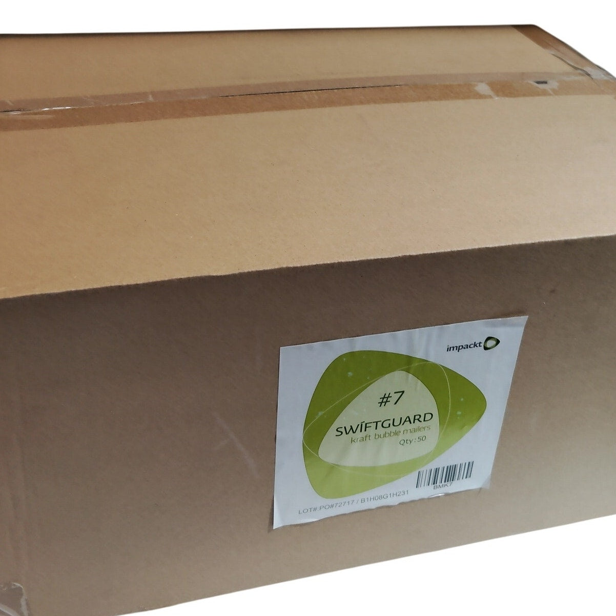 Impackt Swiftguard Kraft Bubble Mailers No. 7 19 x 14.25 inches - 50 Ct Box