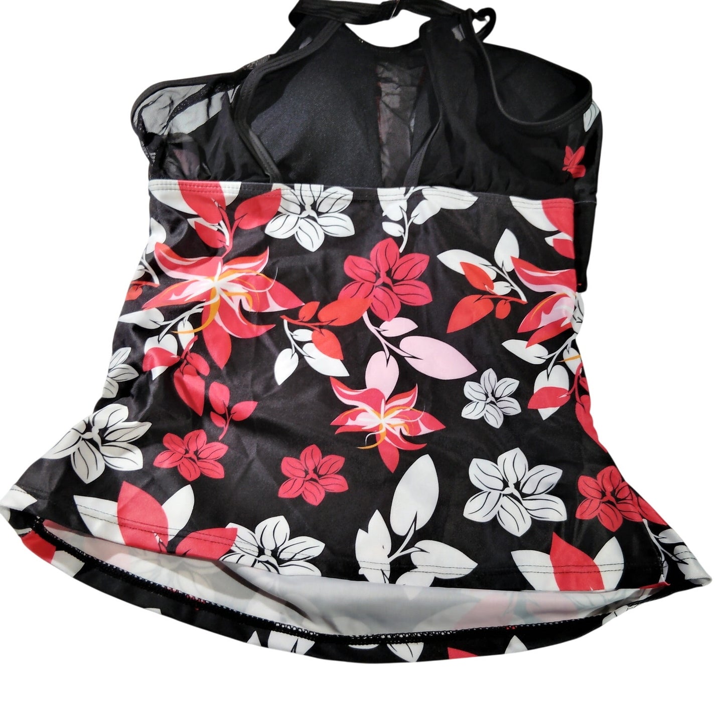 Women’s Halter Tankini Swim Dress – Floral – Small – NWOT