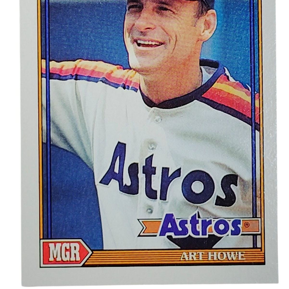 1991 Topps Art Howe 51 Houston Astros Manager 40th Anniversary Card VG/EX