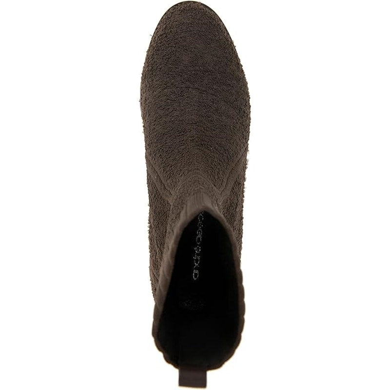 André Assous Pisces Bootie, Chocolate, Womens 7M, Sock Knit Ankle Boot, AA2PIS21