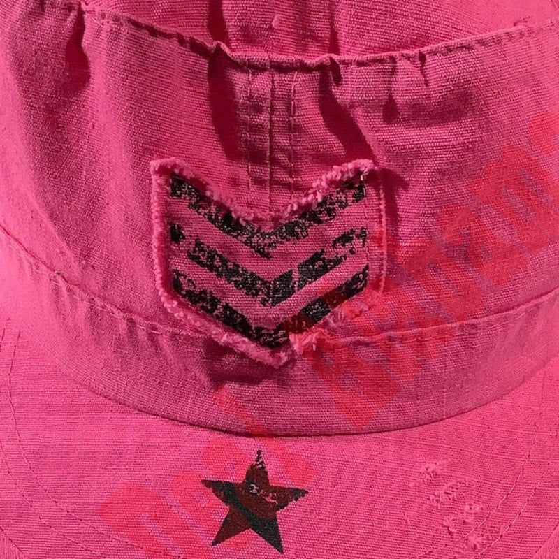 Rothco Women's Pink Retro Vintage Styled Military Fatigue Ripstop Fabric Cap