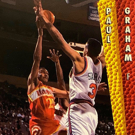 Paul Graham (F), Card #3, Atlanta Hawks, 1992-93 Fleer NBA