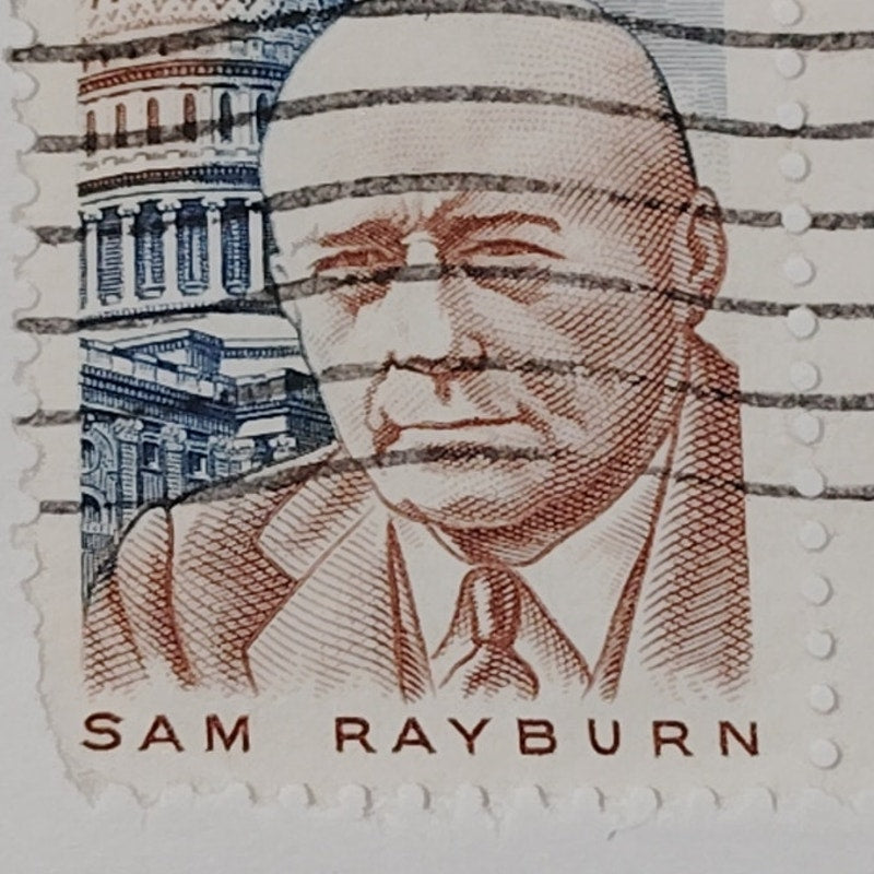 1962 Scott #1202 – 4¢ Sam Rayburn / Speaker of the House – Canceled