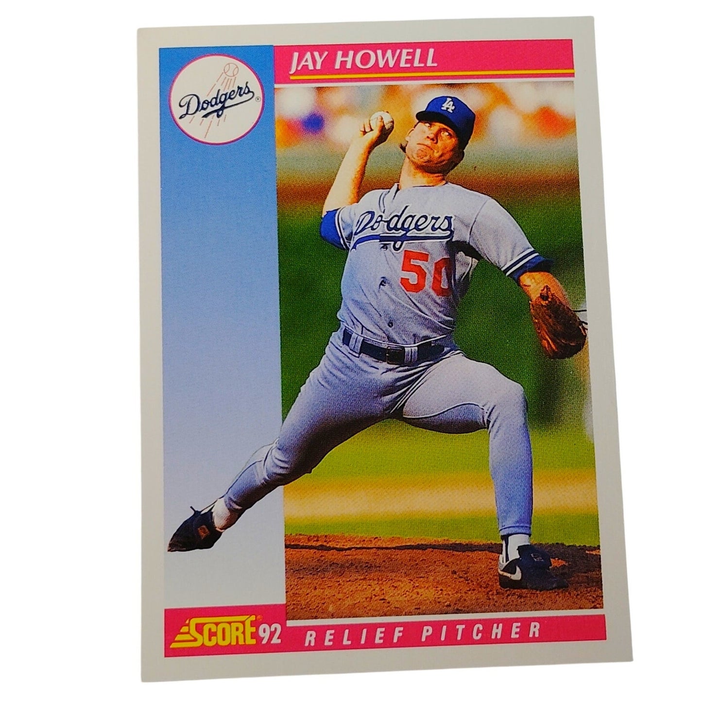 1992 Score Jay Howell #119 Los Angeles Dodgers Relief Pitcher MLB Baseball NM