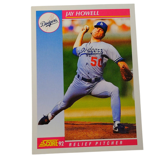 1992 Score Jay Howell #119 Los Angeles Dodgers Relief Pitcher MLB Baseball NM