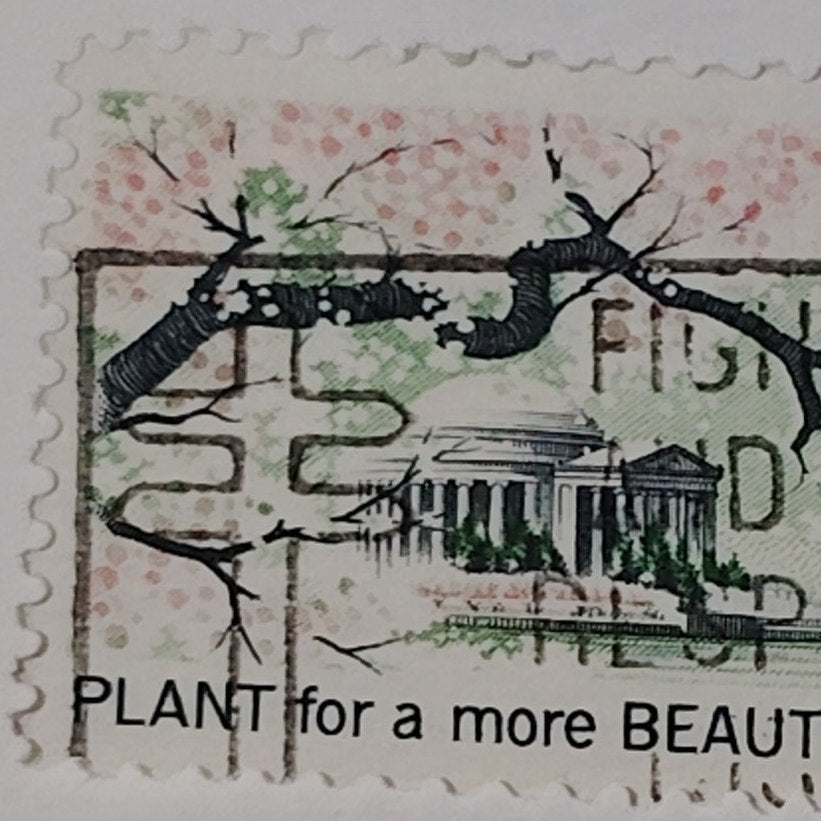 1966 Scott #1318 – 5¢ Plant for a More Beautiful America / Jefferson Memorial