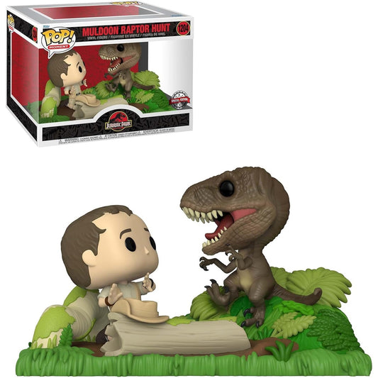 Funko POP! Moments, Jurassic Park Muldoon Raptor Hunt #1204, Exclusive, FM220308