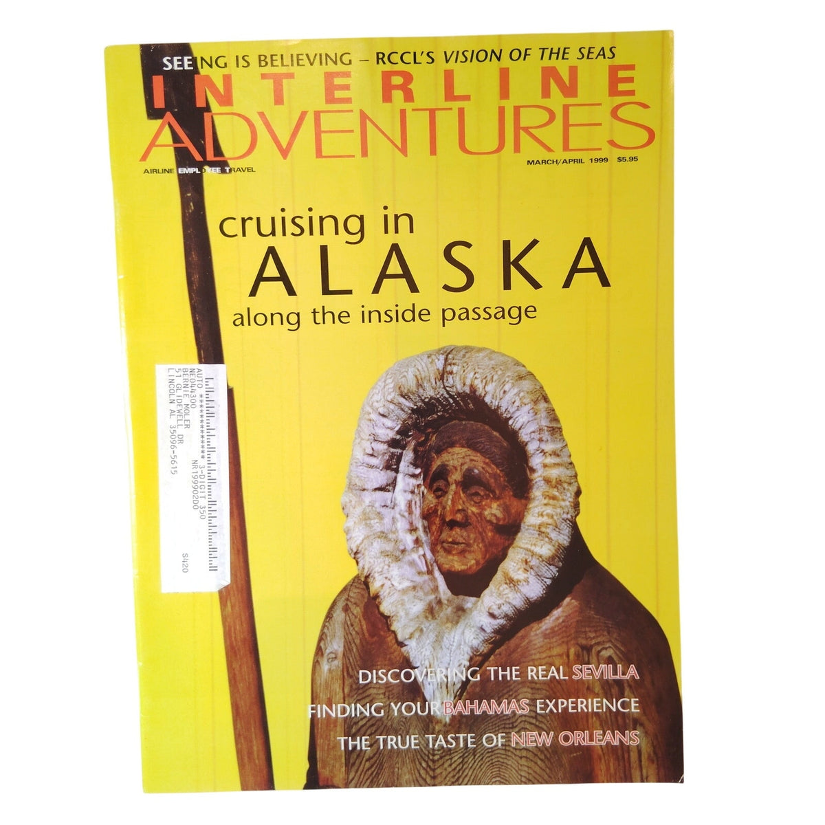 Interline Adventures Magazine March/April 1999 Alaska Cruising Vintage Travel