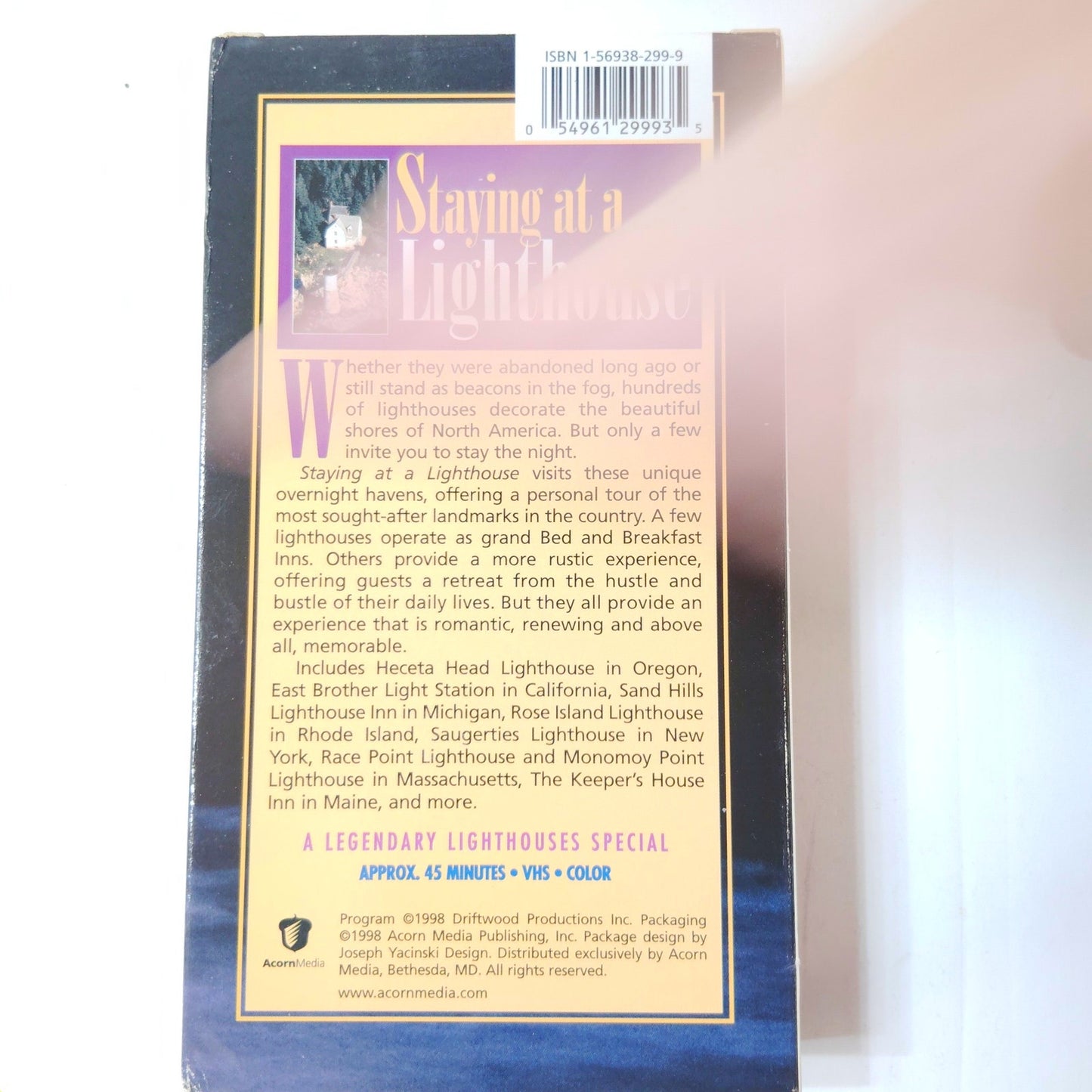 Staying at a Lighthouse VHS 1998 America’s Most Romantic Lighthouse Inns