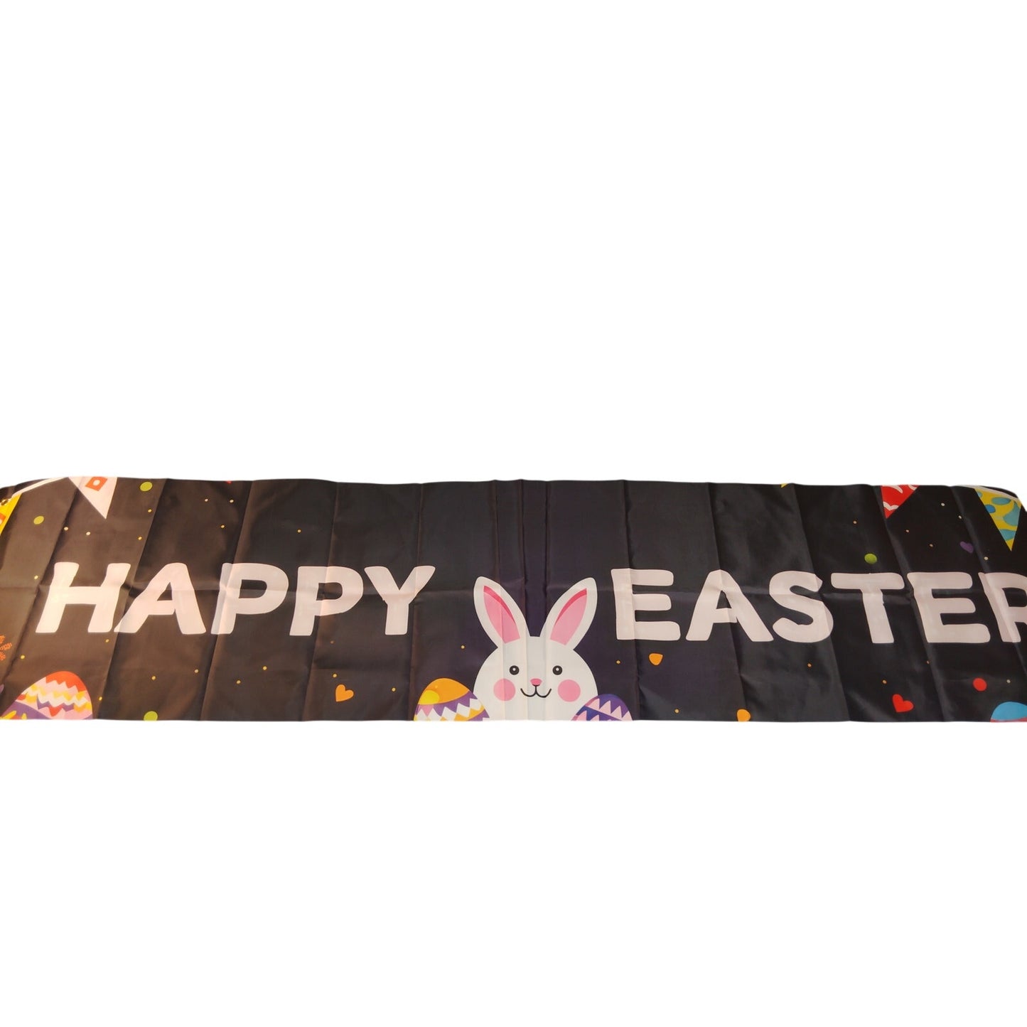 Happy Easter Banner 80x17 in Bunny & Eggs Outdoor/Indoor Decor w/ Grommets