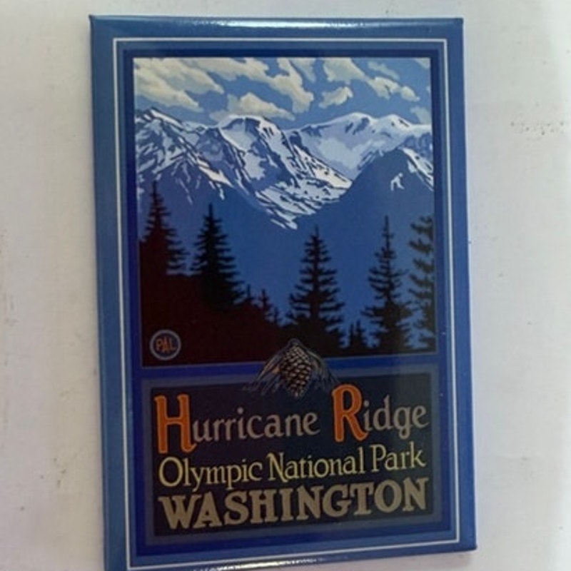 Hurricane Ridge Magnet Paul Lanquist PAL Northwest Art Mall 3‑1/8" × 2‑1/8"