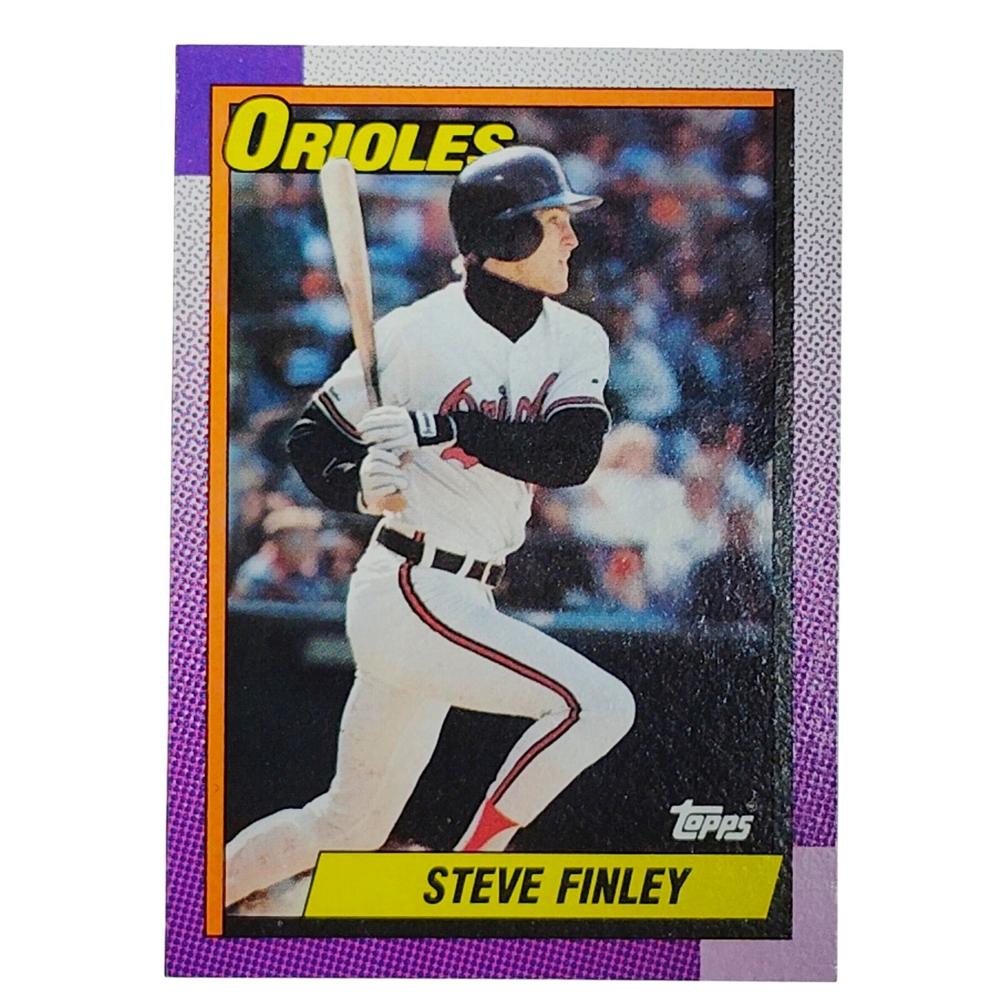 1990 Topps #349 Steve Finley Baltimore Orioles Outfielder - VG/EX