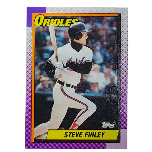 1990 Topps #349 Steve Finley Baltimore Orioles Outfielder - VG/EX