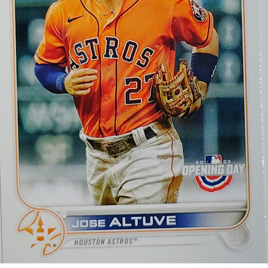 2022 Topps Opening Day #193 Jose Altuve Houston Astros 2nd Base - VG/EX