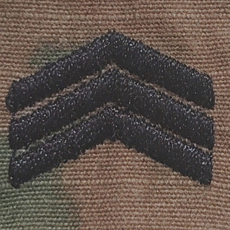 U.S. Army Sergeant SGT Patch E-5 – OCP Scorpion W2, 2"×2" Hook (-N-Loop) Device