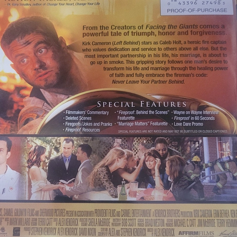 Fireproof DVD – Faith-Based Drama, Kirk Cameron, Marriage & Redemption Story