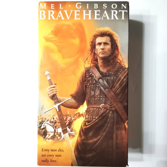 Braveheart VHS 1996 2‑Tape Set Mel Gibson Historical Epic Drama Vintage