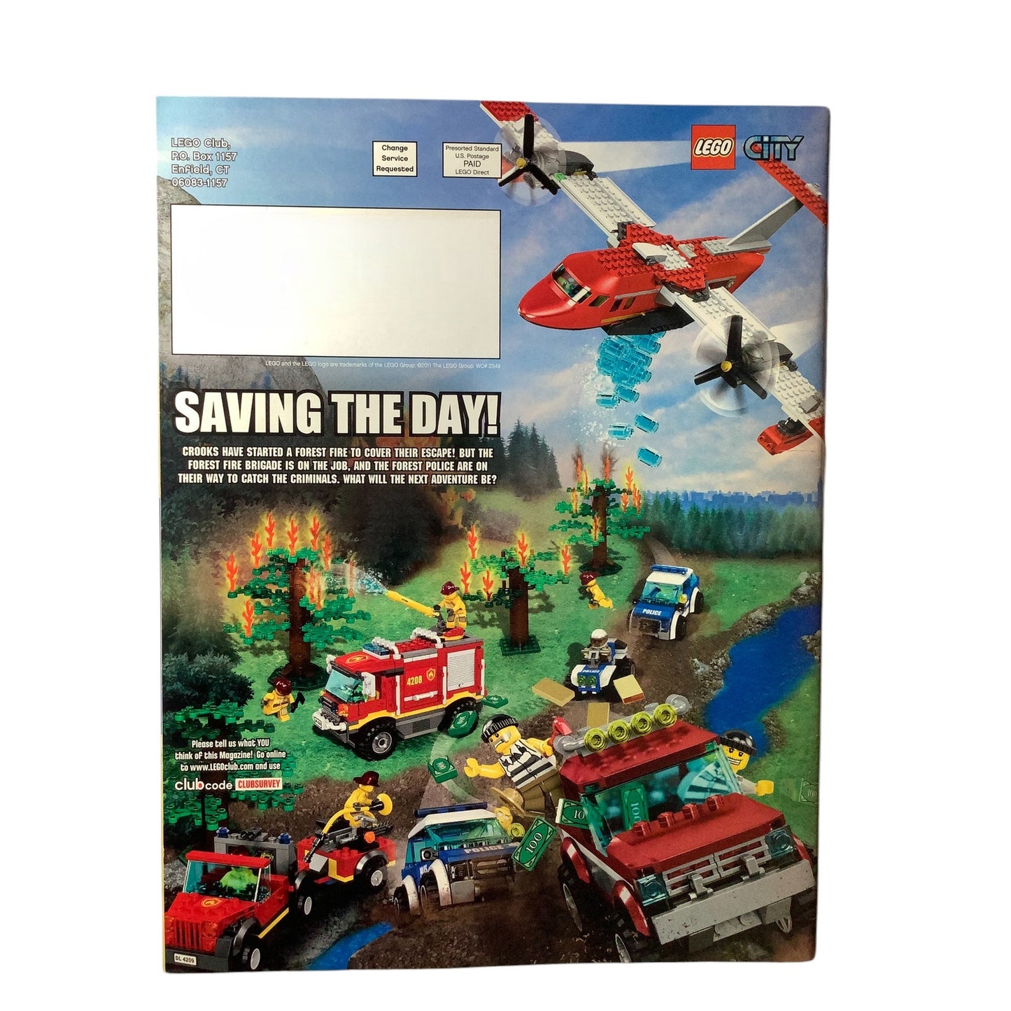 5 x Back Issues Lego Club Magazines, 5  issues from 2010-2015 Pictured