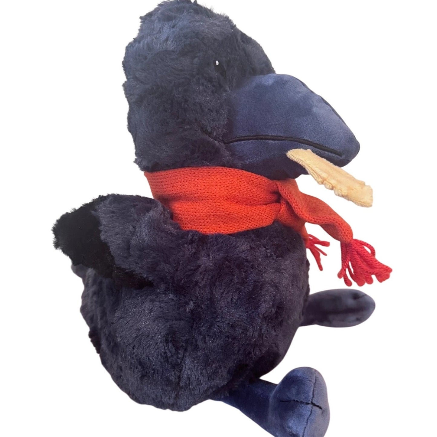 Gigglescape Crow Plush – 11.5 in – Scarf Character Toy, NWT