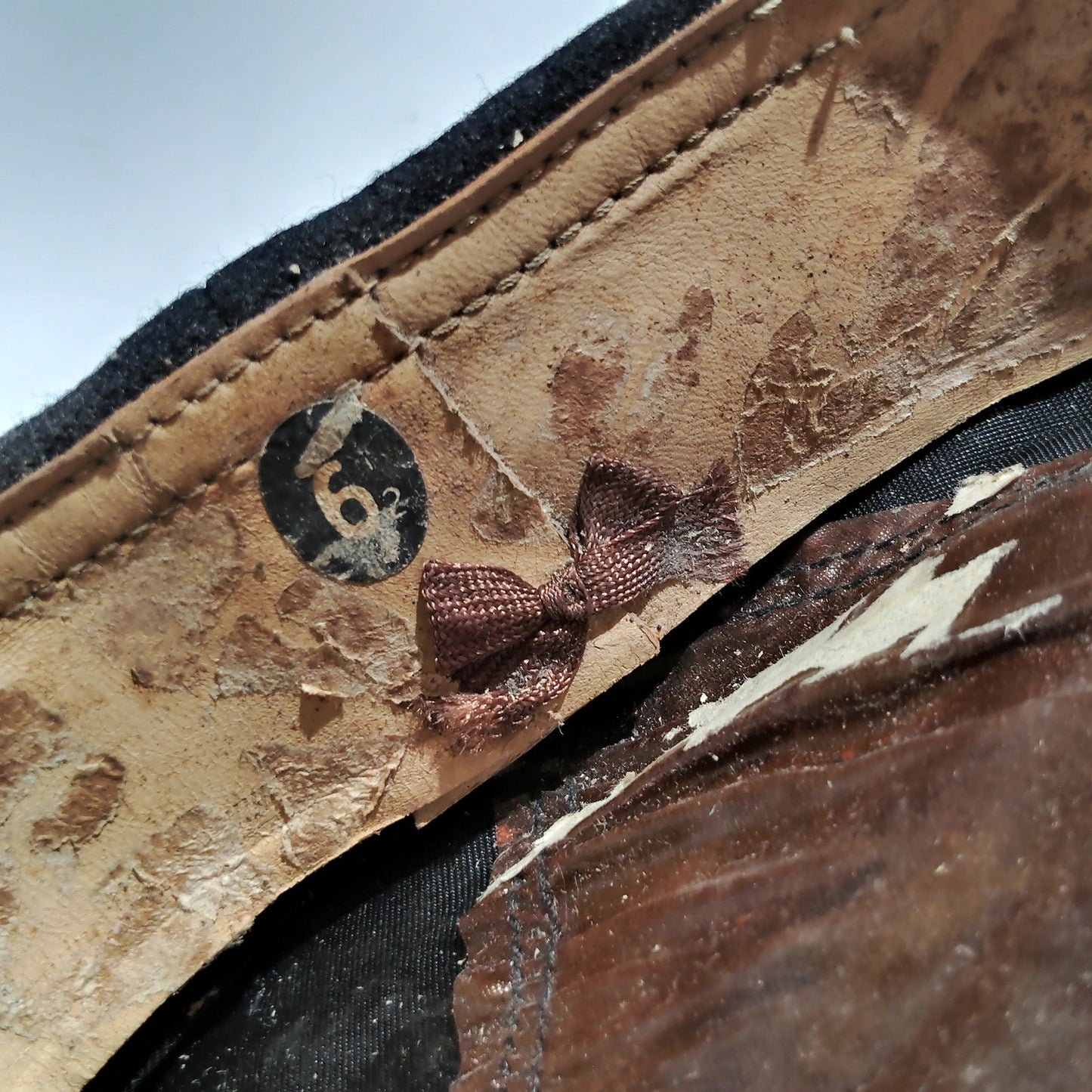 WWII–Korean War Era U.S. Navy Formal Wool Cap, 6-1/2,  Blue, Black w/ Gold Text