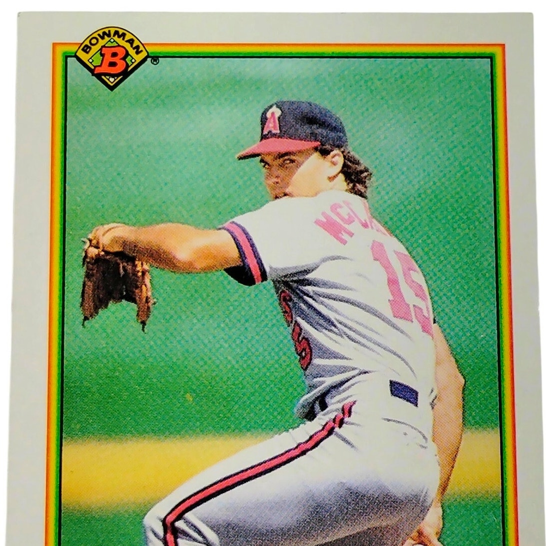 1990 Bowman Kirk McCaskill #283 California Angels Pitcher MLB Baseball Card NM