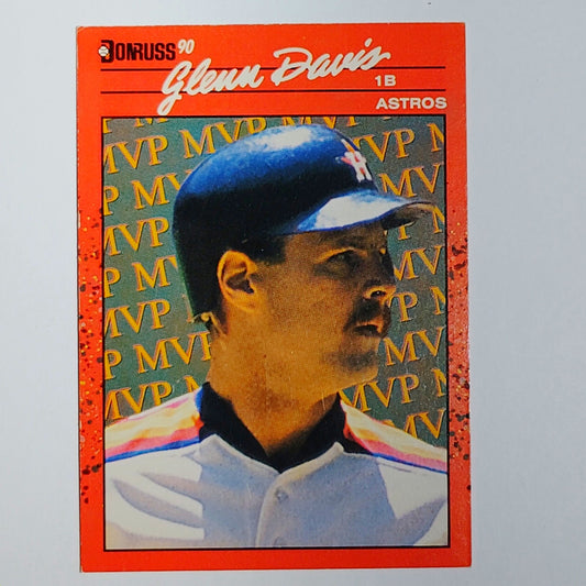 1990 Donruss #BC-21 Glenn Davis MVP Insert Houston Astros First Baseman - VG/EX