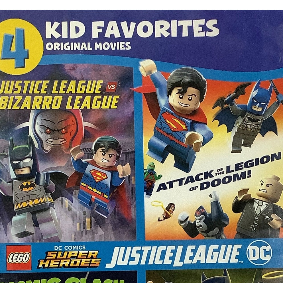 4 Kid Favorites: LEGO DC Super Heroes (DVD 2017) 282 Minutes Animation for Kids