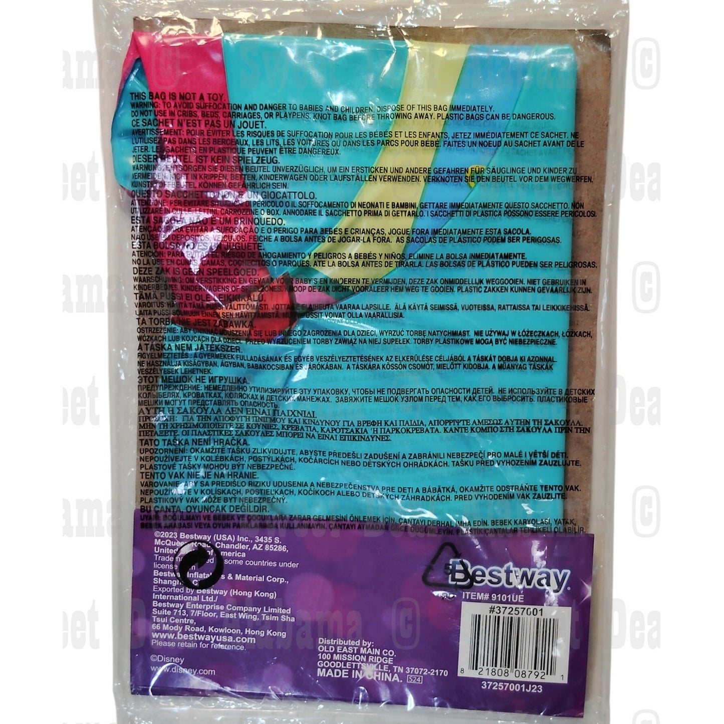 Disney Princess 19"D Swim Tube/Ring Featuring Belle, Princesses Moana & Ariel