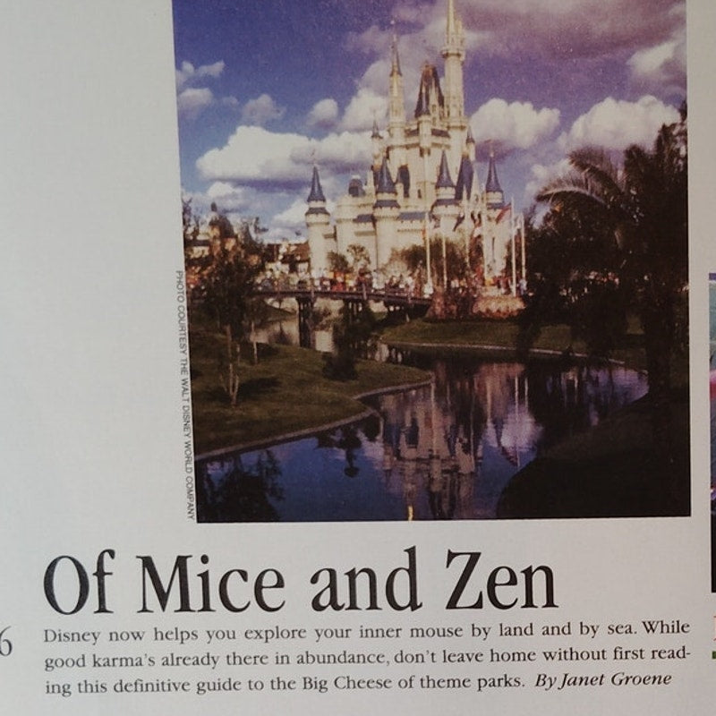 Adventures Magazine Nov/Dec 1998 Of Mice and Zen Disney World Vintage