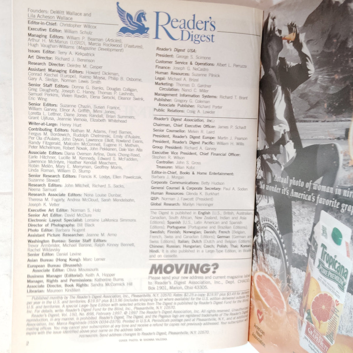 Reader's Digest Magazine February 1997 Vol. 150 No. 898 Vintage Back Issue