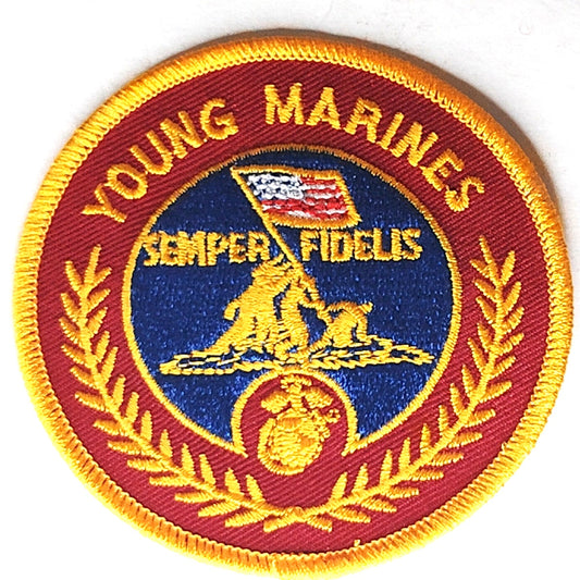 Young Marines Shoulder Patch Semper Fidelis 3" Round Patch
